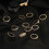Retro twisted knuckle rings rhinestone set 12 pcs 2