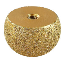 Brasagem Diamante Cogumelo Polimento Cone Seixo Paralelepípedo Mármore Ferramentas Abrasivas Círculo Interno Vaso de Flores Arco Moagem 40mm