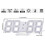 3D Digital Alarm Clock Wall-Mounted LED Time Display with 3 3