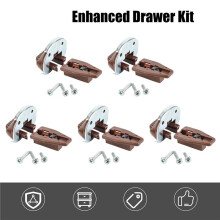 10Sets Replacement Drawer Track Slide Kit,Track Drawer Guides Furniture Parts for Dressers,Hutches and Nightstand Drawer