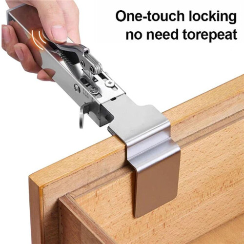 2X Adjustable Drawer Fixing Clamp, Adjustable Drawer Fixing Clips, Cabinet Hardware Jig, Drawer Face Clamp