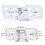 3D Digital Alarm Clock Wall-Mounted LED Time Display with 3 4