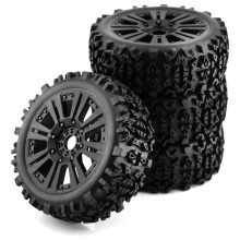 4PCS 1/8 Off-Road Car Buggy Wheels Tires 120Mm Rubber Rocks Tyres for Redcat Team Losi VRX HPI HSP