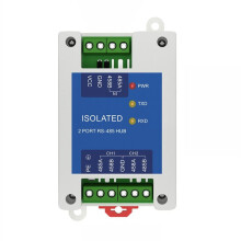 1 to 2 Way RS485 Relay DC8-28V RS485 Hub Photoelectric Isolation One Hub to Multi Hub E810-R12 ESD Protection