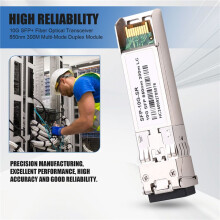 10G SFP+ Fiber Optical Transceiver Module 850nm 300M Multi-Mode Duplex LC 10 Gigabit SFP DDM for