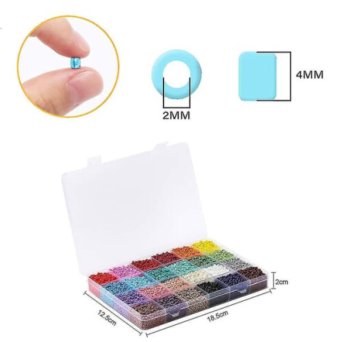 Glass beads for jewelry making 4 mm 1