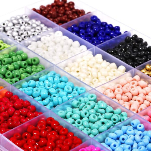 Glass beads for jewelry making 4 mm 2