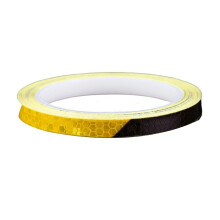 8m Car Reflective Tapes Reflectors Warning Tape Night Safety Sticker for Bicycle Car Motorcycle Black Orange