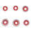 Silicone Earplugs Sound Isolating 6 pcs Transparent Red 3 3