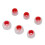 Silicone Earplugs Sound Isolating 6 pcs Transparent Red 3 6