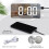 Vibrating Alarm Clock for Heavy Sleepers Digital Mirror 2
