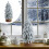Flocked tabletop Christmas tree set with wood base 3-pack 4