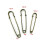 Safety Pins Brooch Pins Silver 70mm 10pcs 2