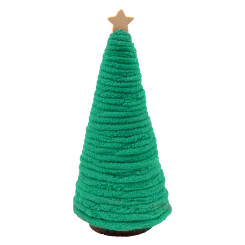 Velvet Christmas Tree Table Decor Green 8.26 Inch 1 Pc 1