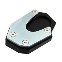 Pé de Descanso de Motocicleta para V-STROM 800 de VStrom 800DE 2023 Placa de Suporte de Extensão de Descanso Lateral Cinza e Preto