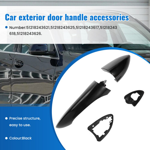 1Set Front Rear Left Right Exterior Door Handle Kit for  X5 E53 2000-2006 1
