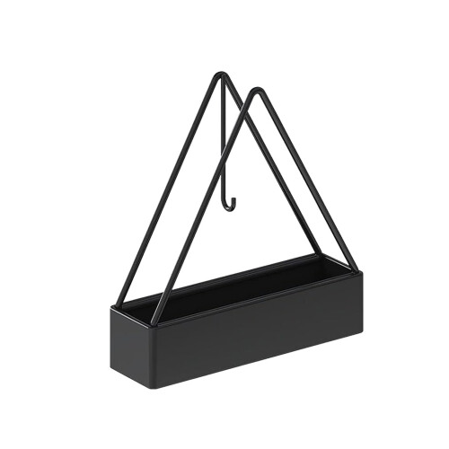 Estante de cocina triangular portátil negro (1 pieza) 1