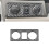 For  Silverado 2007-2013 Carbon Fiber Car Headlight  Control Button Frame Trim Interior Accessories 2