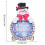 Wooden Christmas Countdown Decor Blue Santa 24 Days 3