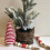 Velvet Christmas Tree Table Decor Green 4.72 Inch 4