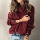 Dame plus size strikket pullover med rullekrave 3