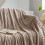 Purple Flannel Fleece Throw Blanket 3D Bubble Texture 7