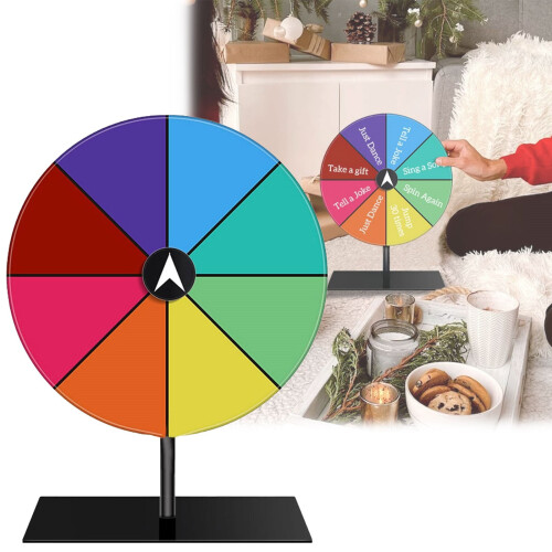 Prize Wheel with Stand | Rotating Empty Wheel | 24-Section 1