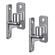 Stainless Steel Gate Hinges, 2set Wall Mount Gate Hinges for Farm Gates, with Non-Welding Chain Link Fence Parts 5/8Inch