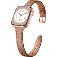 Genuine Leather Apple Watch Band 38-46mm Thin Women's Strap