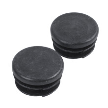 Plastic Round Cap Chair Table Legs Ribbed Tube Insert 22mm Dia 50 Pcs