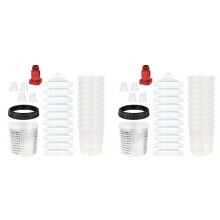 2X 600ml Disposable Paint Cup with Connector Sprayer Cup Paint Mixing Cup Type H/O Quick Cup Spraying 16X1.5MM External