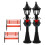 Miniature Street Light Bench Chair Set 2 pcs 1