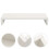 Monitor Riser White Desktop Stand for Neck Pain Relief 1