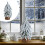 Flocked Mini Christmas Tree Set with Wooden Base 3-Pack 2