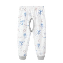 Baby Open-Crotch Pants Elastic Waist Loose Fit