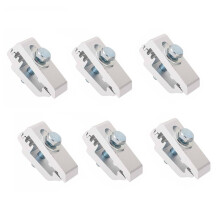 6Pcs Aluminum Truck Bed Mounting Clamps Truck Bed Cover Clamps for Roof Covers Campers Accessories