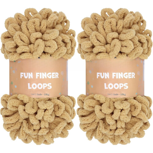 Νήμα Fun finger loops jumbo polyester 100g κουβάρι 2