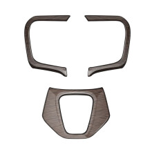Car Wood Grain Steering Wheel Trim Frame Cover Sticker Car Inner Accessories for Alphard 40 Series 2023+ LHD