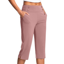 Women's Elastic Bermuda Shorts Pink M