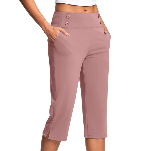 Women's Elastic Bermuda Shorts Pink M
