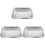 Stainless Steel Cat Litter Box Large 3 pcs 1