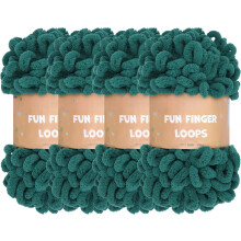 Bulky Loop Garn Soft Chenille 4-pak 7,6 yards pr. nøgle grå