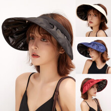 Visera para mujer de ala ancha con protección UV.