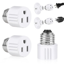 E26-os izzó-aljzat átalakító becsavarható adapter 1 db-os csomag