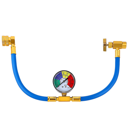 Koelmiddelnavulslang met manometer voor auto R134A (1 stuk)
