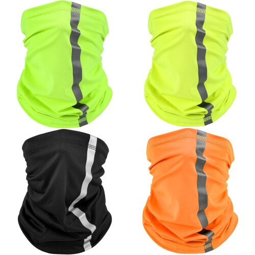 Cachecol com proteção UV e gola refletora (4 peças)