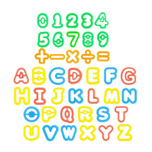 Buchstabenausstecher-Set für Kinder, Tonmodellierset, 41 Teile