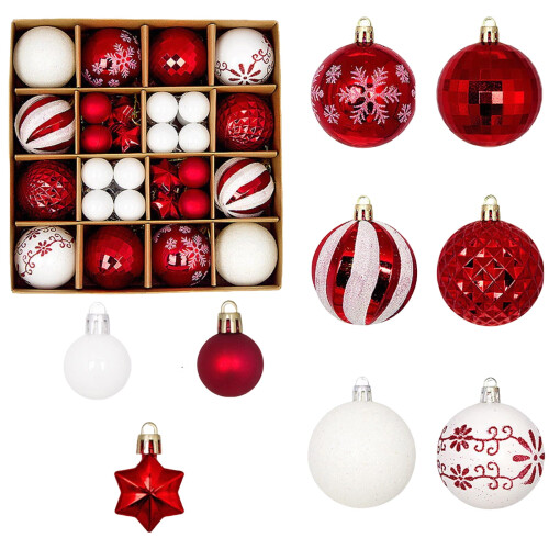 Christmas Tree Ornaments Shatterproof Iron Grey Champagne 1