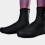 Surchaussures coupe-vent noires en PU avec tissu élastique et fermeture éclair 1