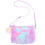 Παιδικό πορτοφόλι με αφράτο τσαντάκι crossbody σε σχήμα ουράνιου τόξου για κορίτσια 1